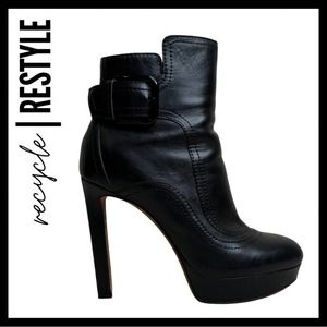 Jimmy Choo Britney 115 Black Leather Boots